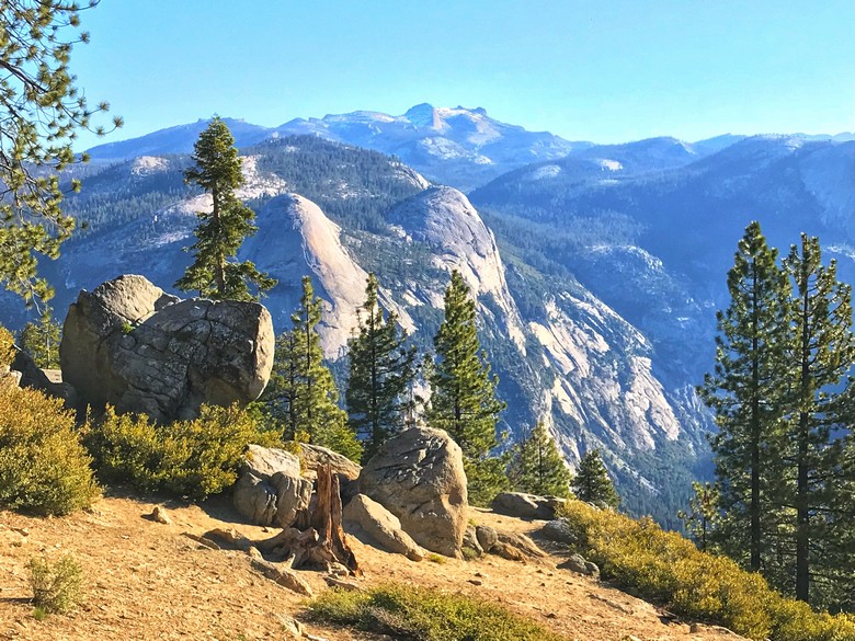 Morning coffee in the mountain air at Half Dome Yosemite, WhereGalsWander