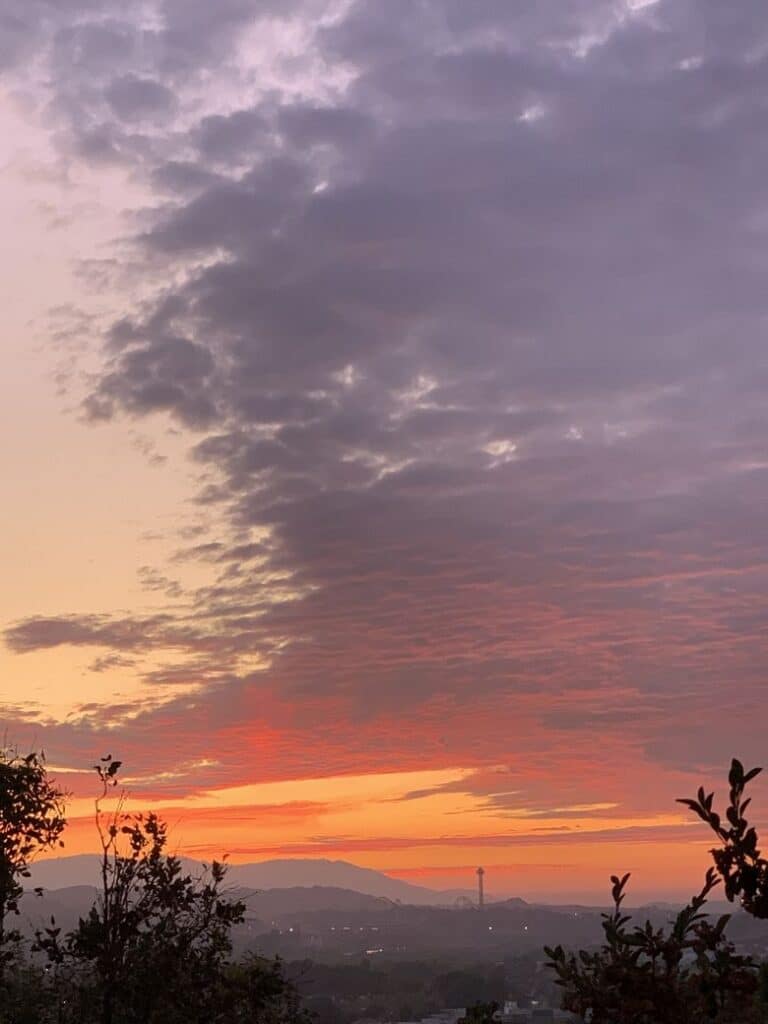 Sunset after the Santa Clarita Shooting at Saugus 