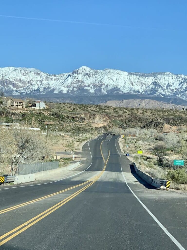 On the road from Hurricane, Utah to Bryce