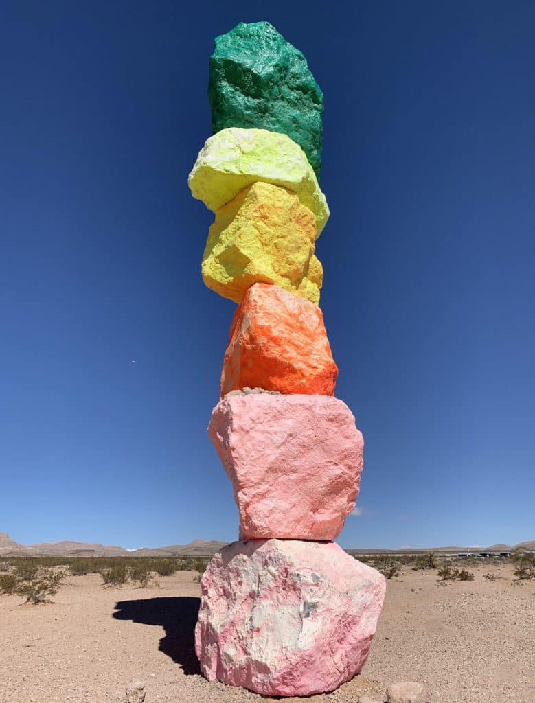 seven magic mountains in Nevada