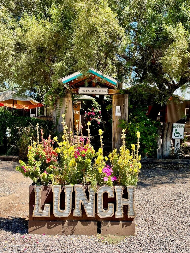 The Farm Restaurant serves lunch