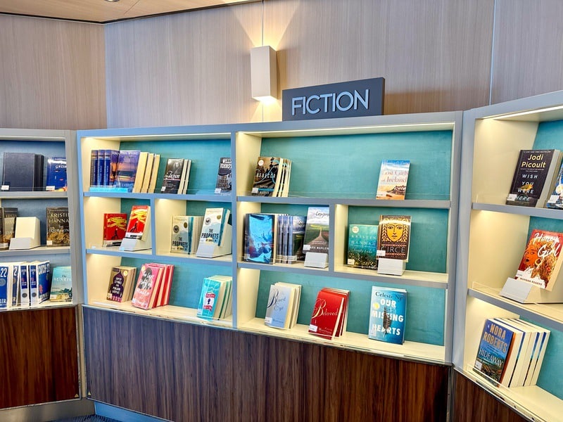 The library aboard the Holland America Line Eurodam