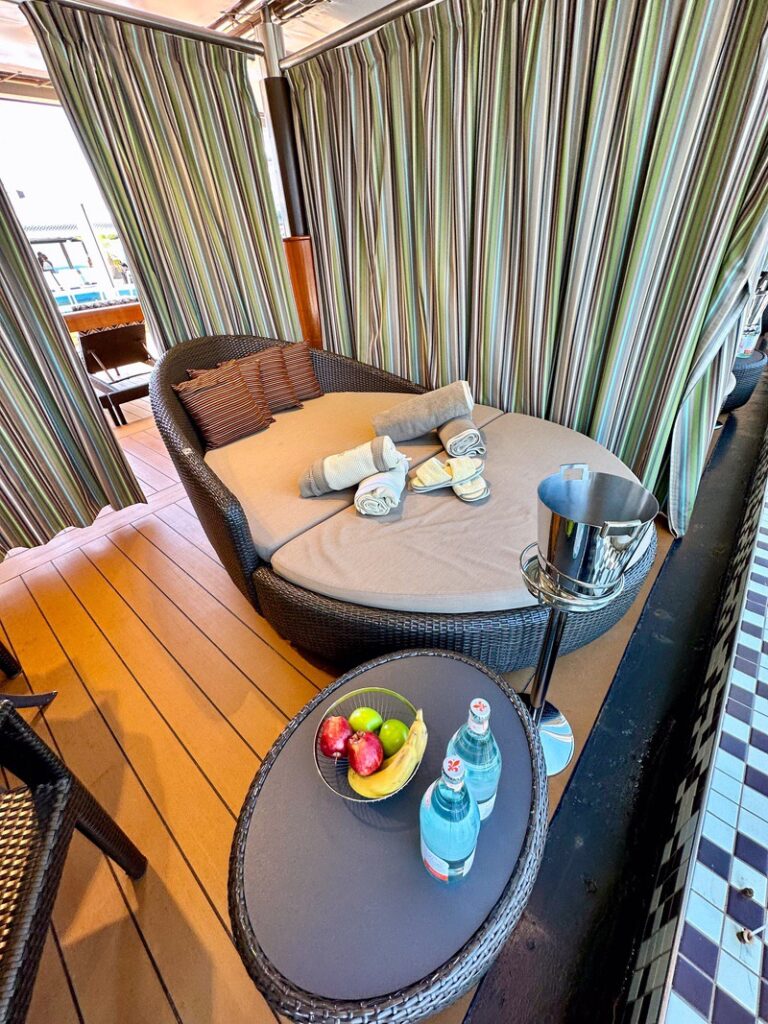 The Cabana aboard the Holland America Eurodam Cruise Line.