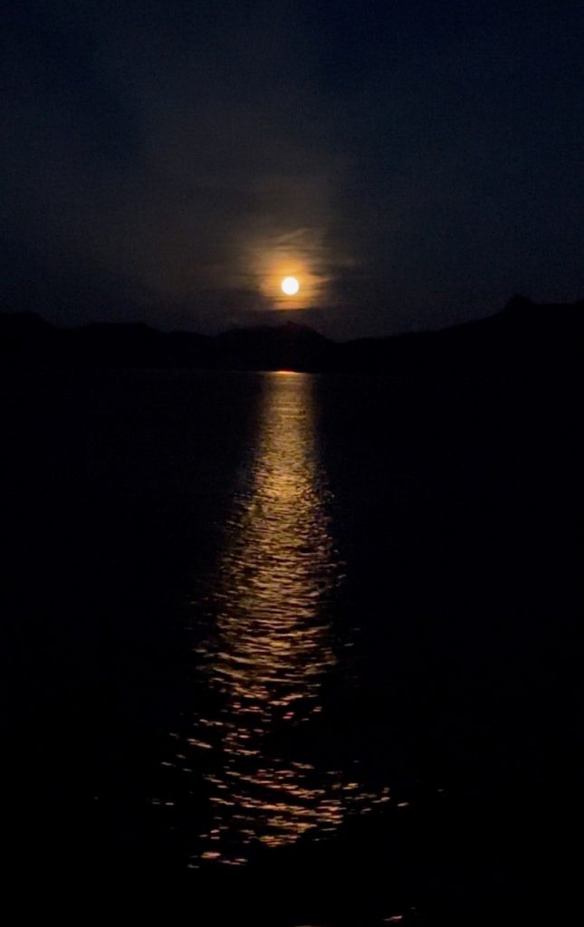 Moon at sea from our Holland America Cruise to Alaska. My first cruise!
